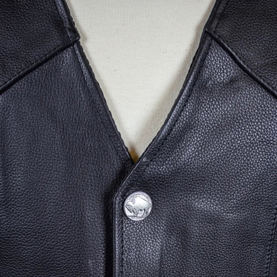 BOL Men's Tall Buffalo Leather Vest - Velora Luxury Fashion