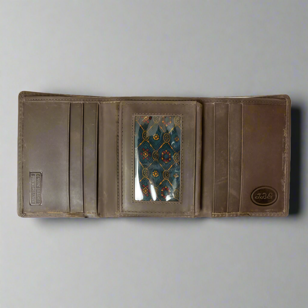 BOL Men's Trifold Leather Flip-up Wallet - Velora Luxury Fashion