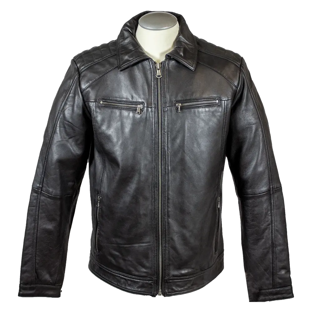 BOL Men's Zip Pocket Leather Jacket - Velora Luxury Fashion