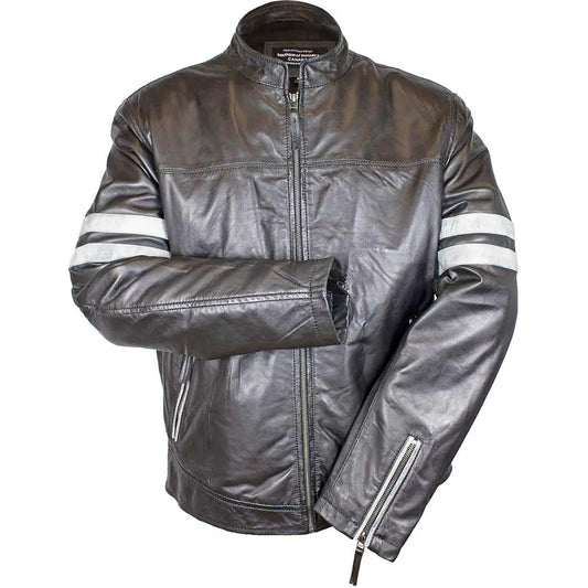 BOL Men's Zip up Lamb Leather Jacket - Velora Luxury Fashion