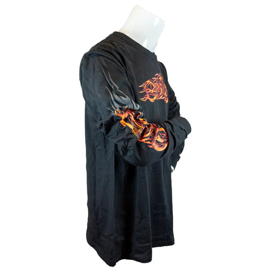 BOL Men's Flaming Bobber Motorcycle Long Sleeve Shirt Boutique of Leathers/Open Road