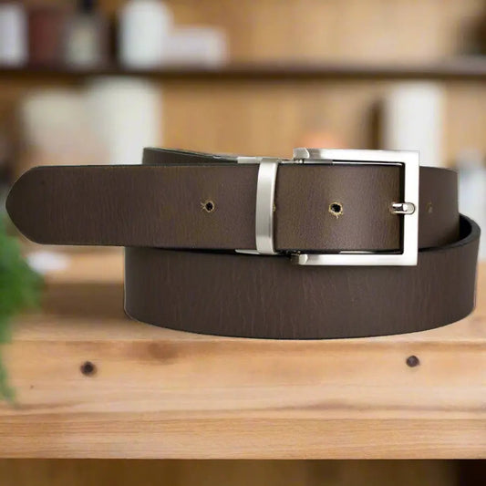 BOL Men's Reversible Solid Leather Belt Boutique of Leathers/Open Road