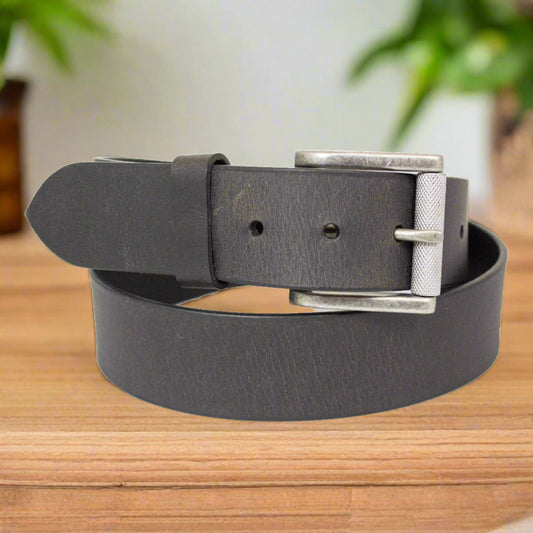BOL Men's Solid Leather Roller Removable Buckle Belt Boutique of Leathers/Open Road