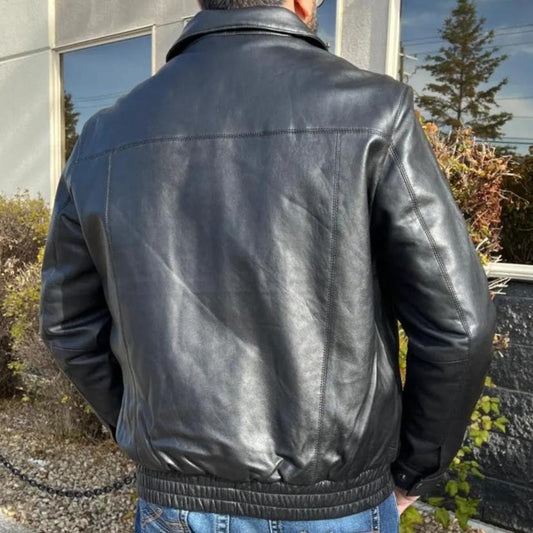 BOL Men's Ting Bomber Lambskin Leather Jacket Boutique of Leathers/Open Road