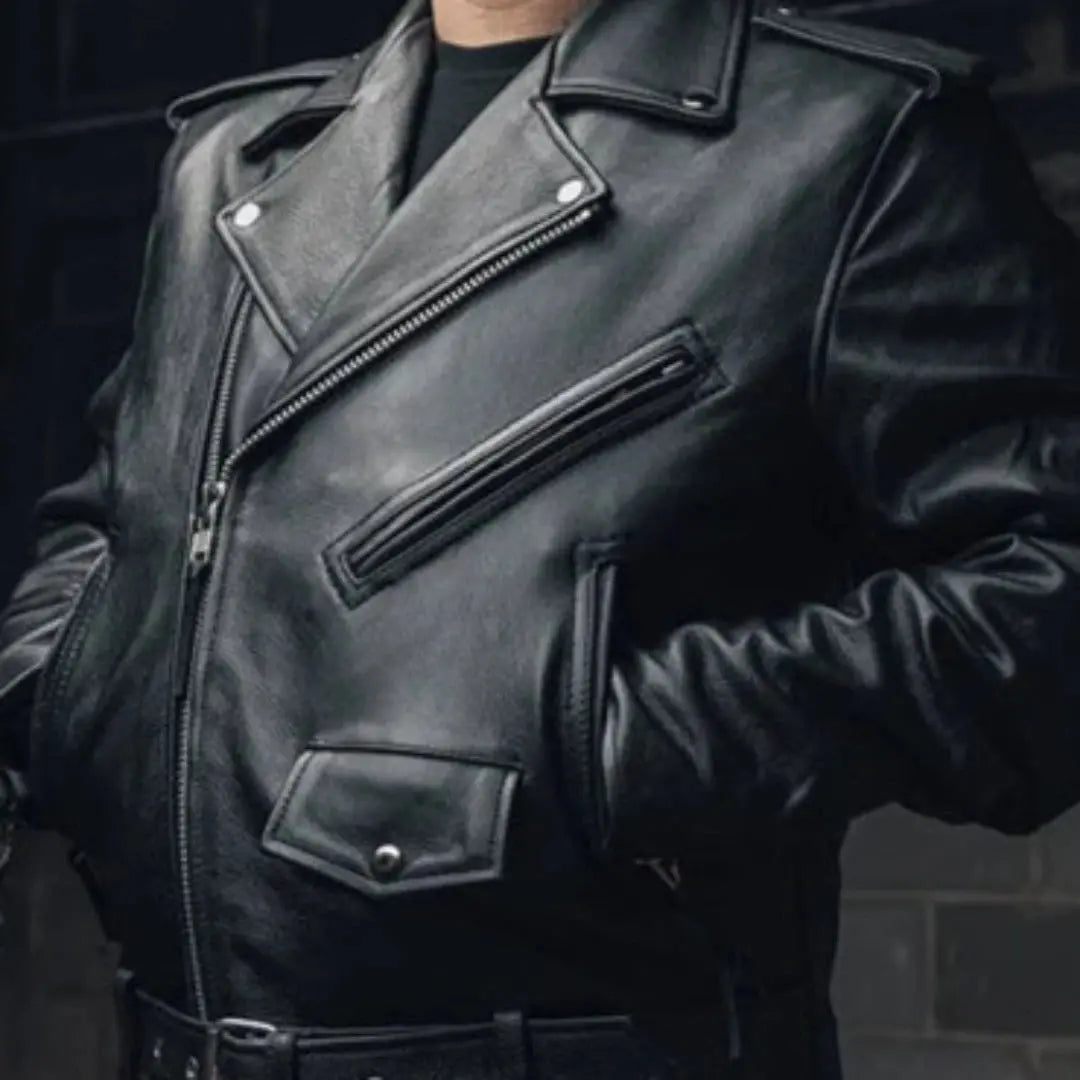 BOL/Open Road Men's Motorcycle Leather Jacket - Velora Luxury Fashion