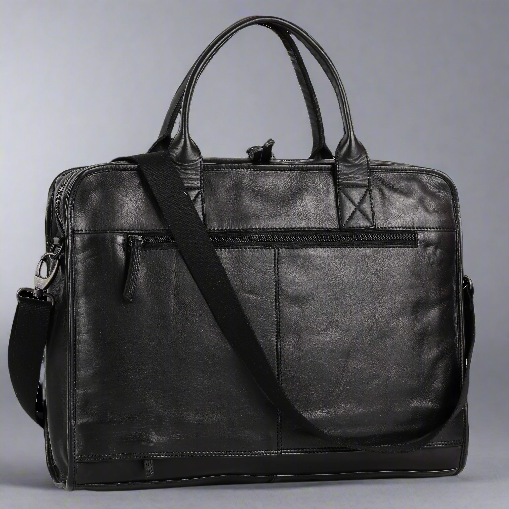 BOL/Open Road Two Handle Messenger Laptop Leather Bag - Velora Luxury Fashion