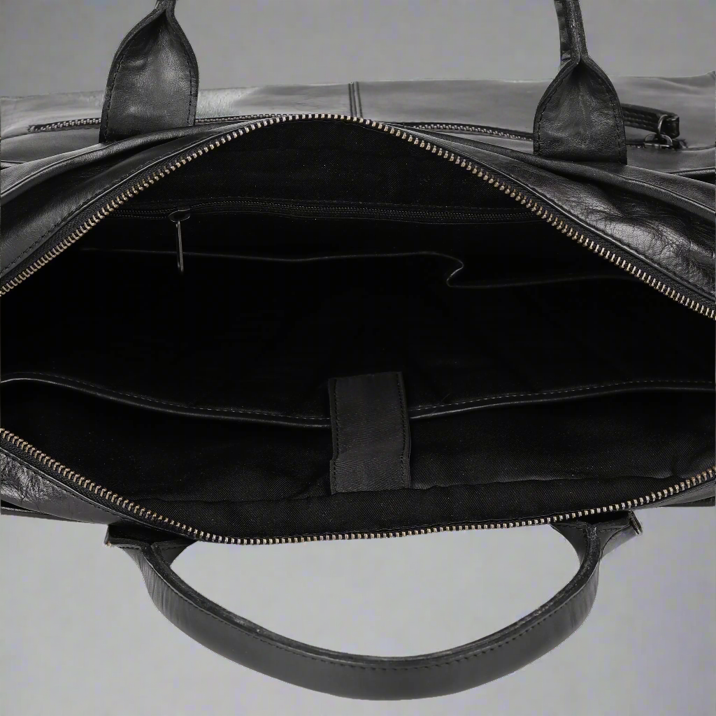 BOL/Open Road Two Handle Messenger Laptop Leather Bag - Velora Luxury Fashion