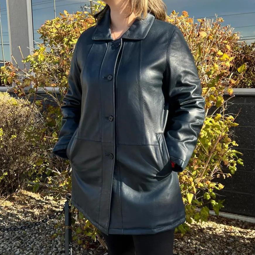 BOL Women's Button Up Leather Jacket - Velora Luxury Fashion