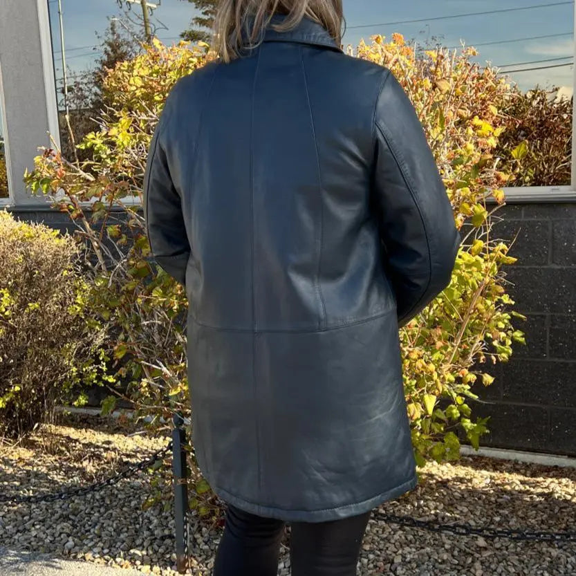 BOL Women's Button Up Leather Jacket - Velora Luxury Fashion