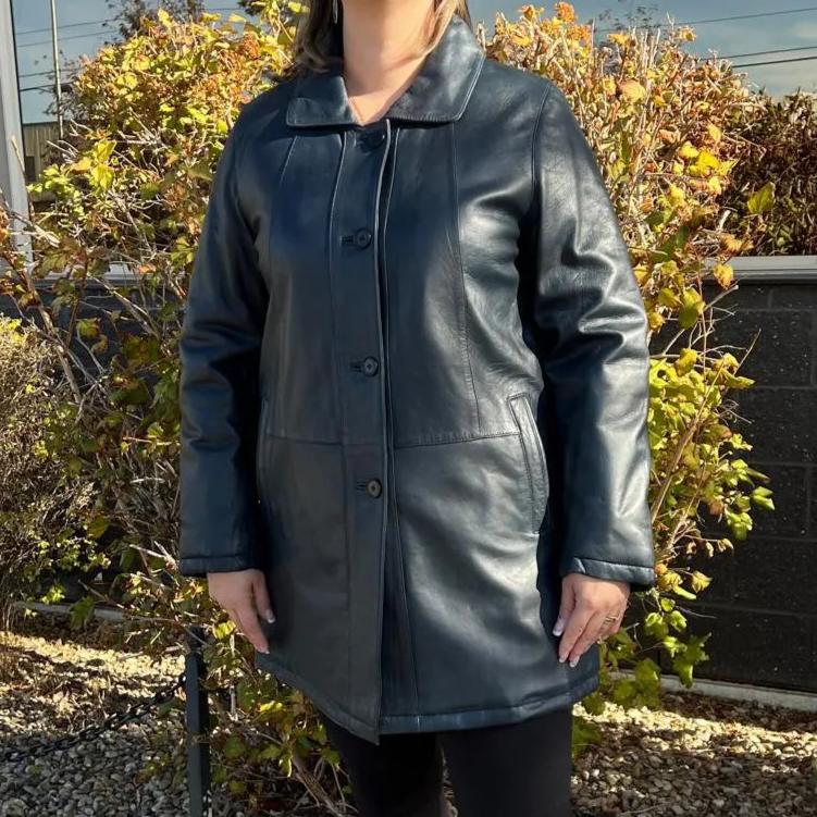 BOL Women's Button Up Leather Jacket - Velora Luxury Fashion