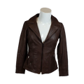 BOL Women's Classic Open Collar Leather Jacket - Velora Luxury Fashion