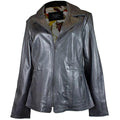 BOL Women's Classic Open Collar Leather Jacket - Velora Luxury Fashion