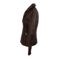 BOL Women's Classic Open Collar Leather Jacket - Velora Luxury Fashion