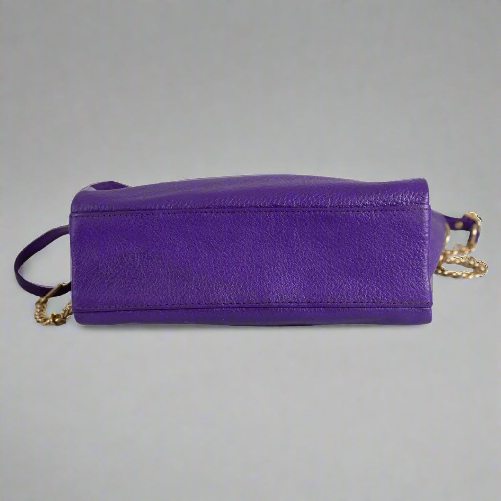 BOL Women's Cross Body Leather Bag with Chain and Leather Strap - Velora Luxury Fashion