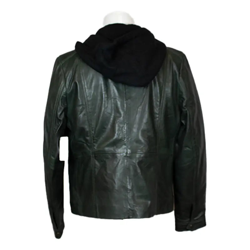 BOL Women's Detachable Hooded Leather Jacket - Velora Luxury Fashion