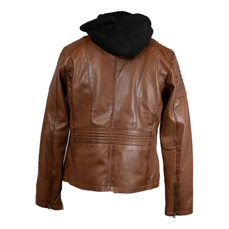 BOL Women's Hooded Leather Jacket - Velora Luxury Fashion
