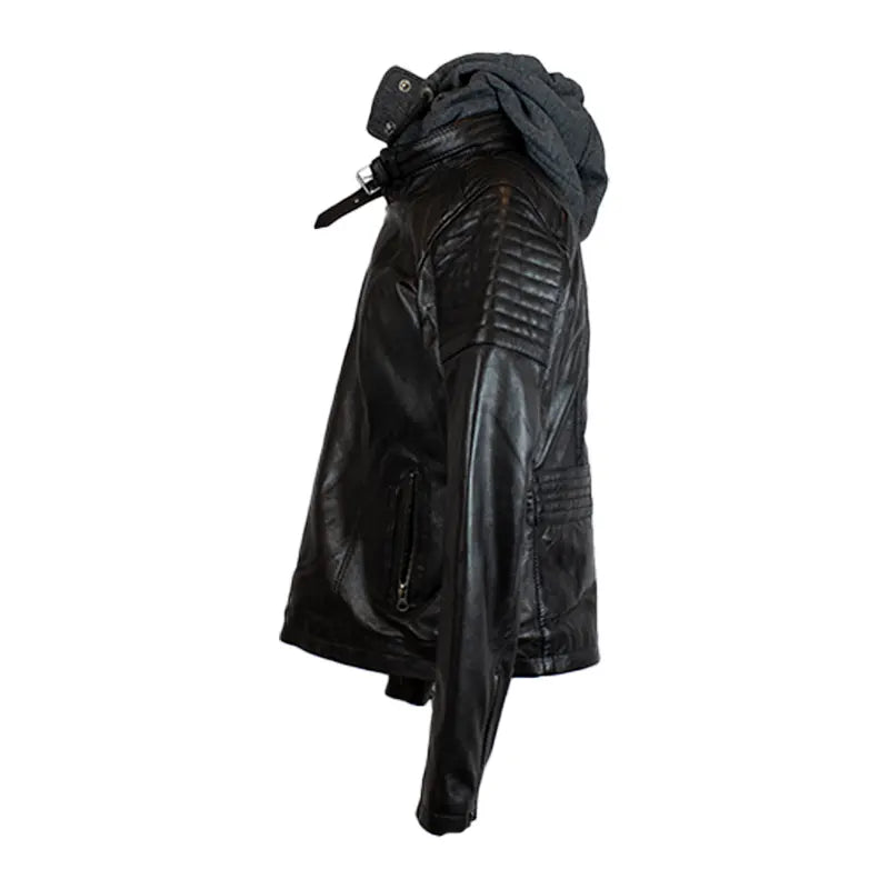 BOL Women's Hooded Leather Jacket - Velora Luxury Fashion