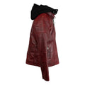 BOL Women's Hooded Leather Jacket - Velora Luxury Fashion