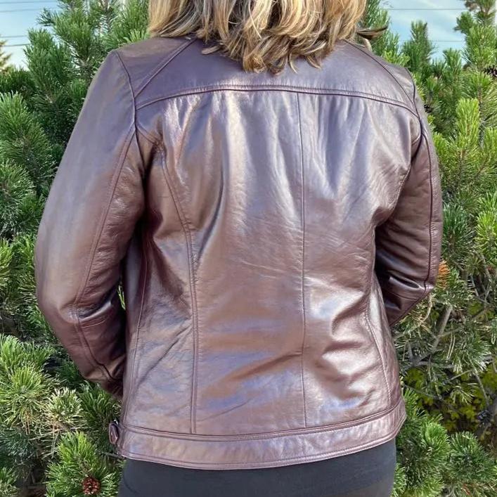 BOL Women's Leather Biker Style Jacket - Velora Luxury Fashion