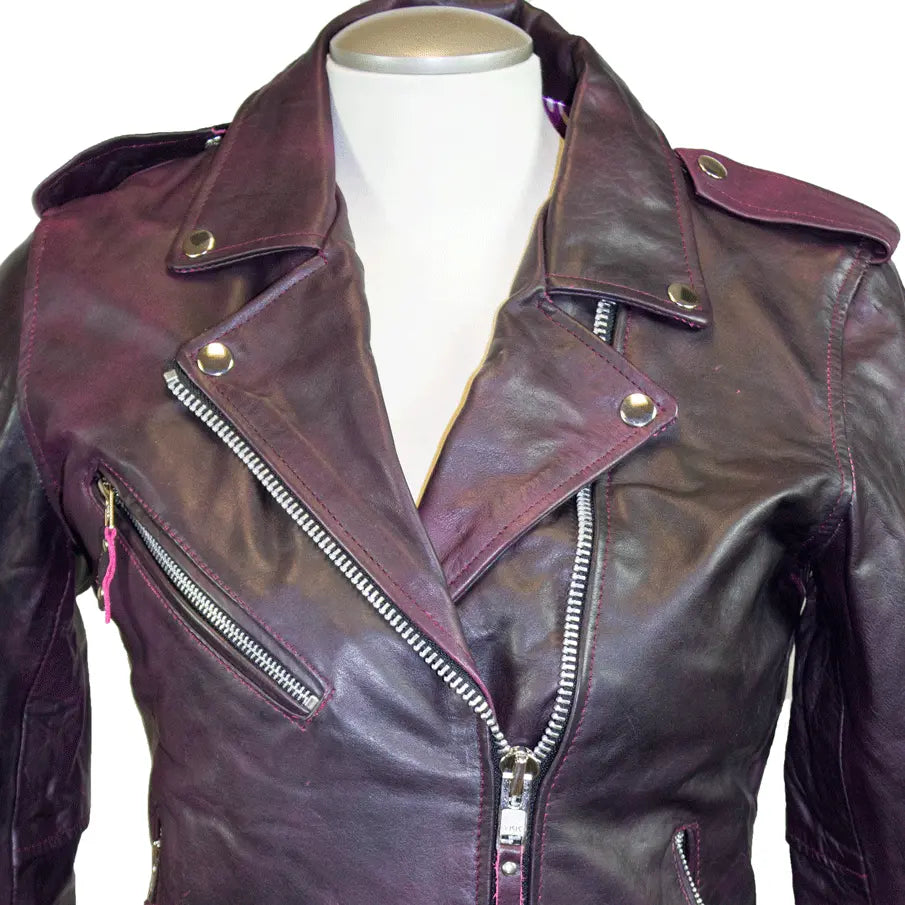 BOL Women's Biker Style Leather Jacket Boutique of Leathers/Open Road