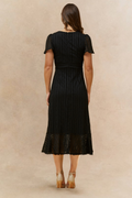 Bonnie Stretch Crochet Midi Dress - Velora Luxury Fashion
