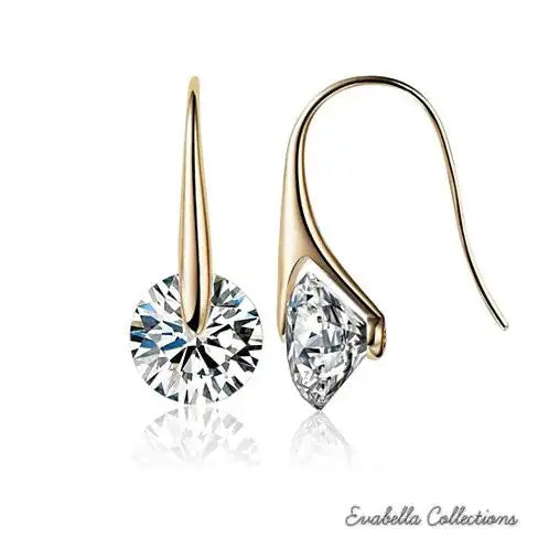 BOUTIQUE DIAMONDS - Charming Swarovski Drop Earrings - Velora Luxury Fashion