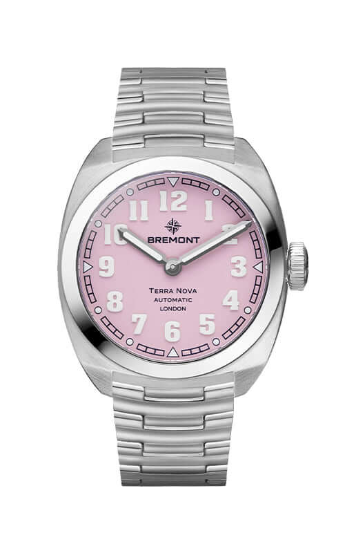 Bremont Terra Nova 38 'Pink' TN38-ND-SS-PK-B - Velora