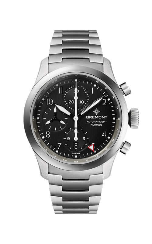 Bremont Altitude Chronograph GMT ALT42-CHR-G-SS-BK-B - Velora