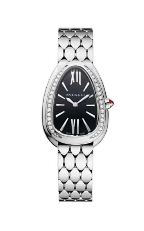 Bulgari Serpenti Seduttori 33mm Stainless Steel Watch 103449 - Velora