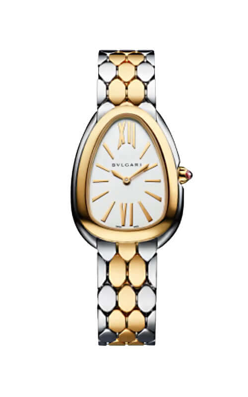 Bulgari Serpenti Seduttori 33mm Steel and 18k Yellow Gold Watch 103671 - Velora
