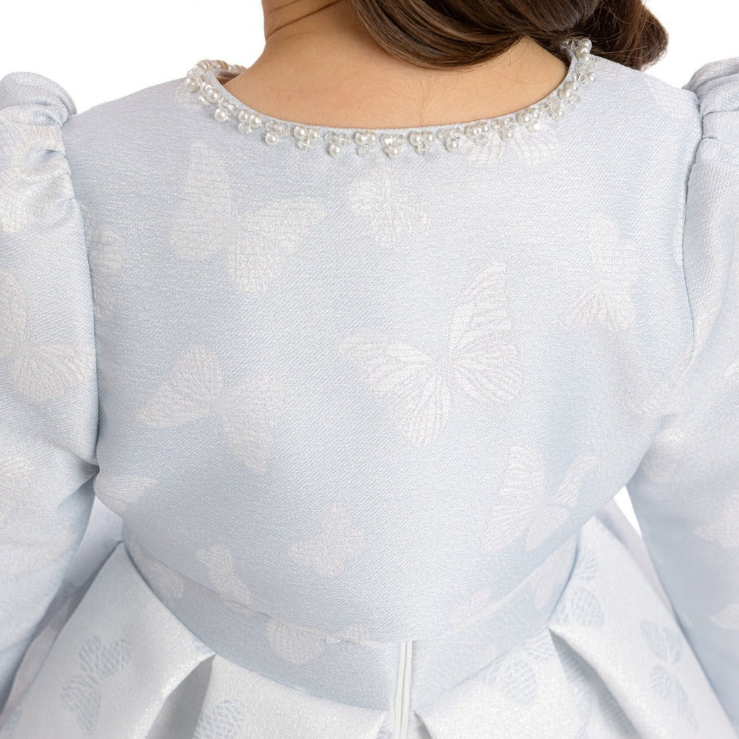 Baby Blue Princess Dress - Velora Luxury Fashion