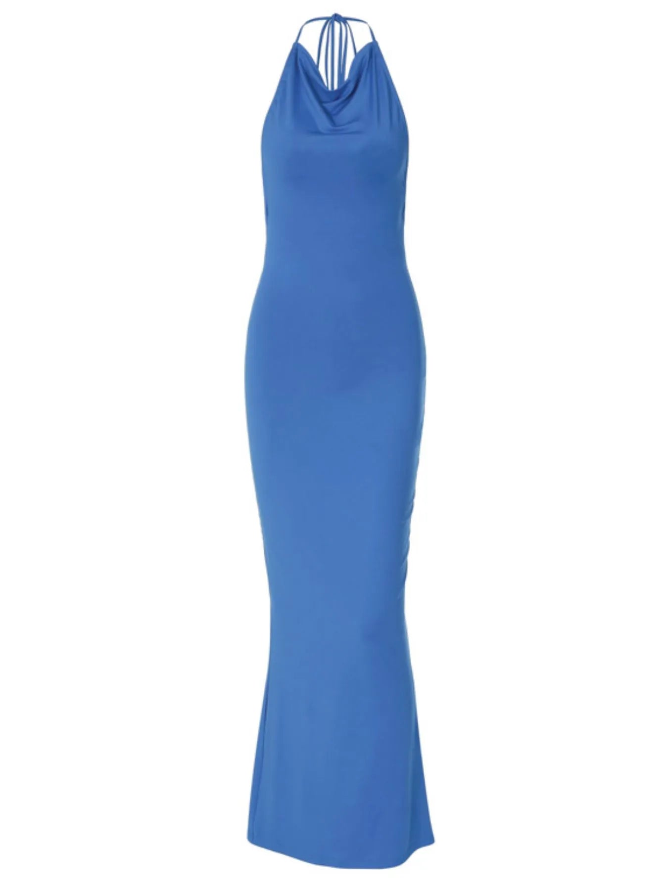 Backless Slit Sleeveless Bodycon Maxi Dress - Velora Luxury Fashion