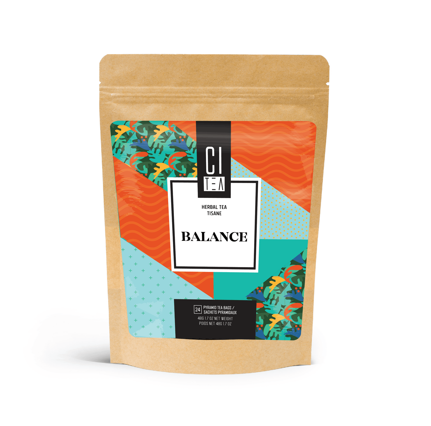 Balance Herbal Tea Pyramid Tea Bags - Velora Luxury Fashion