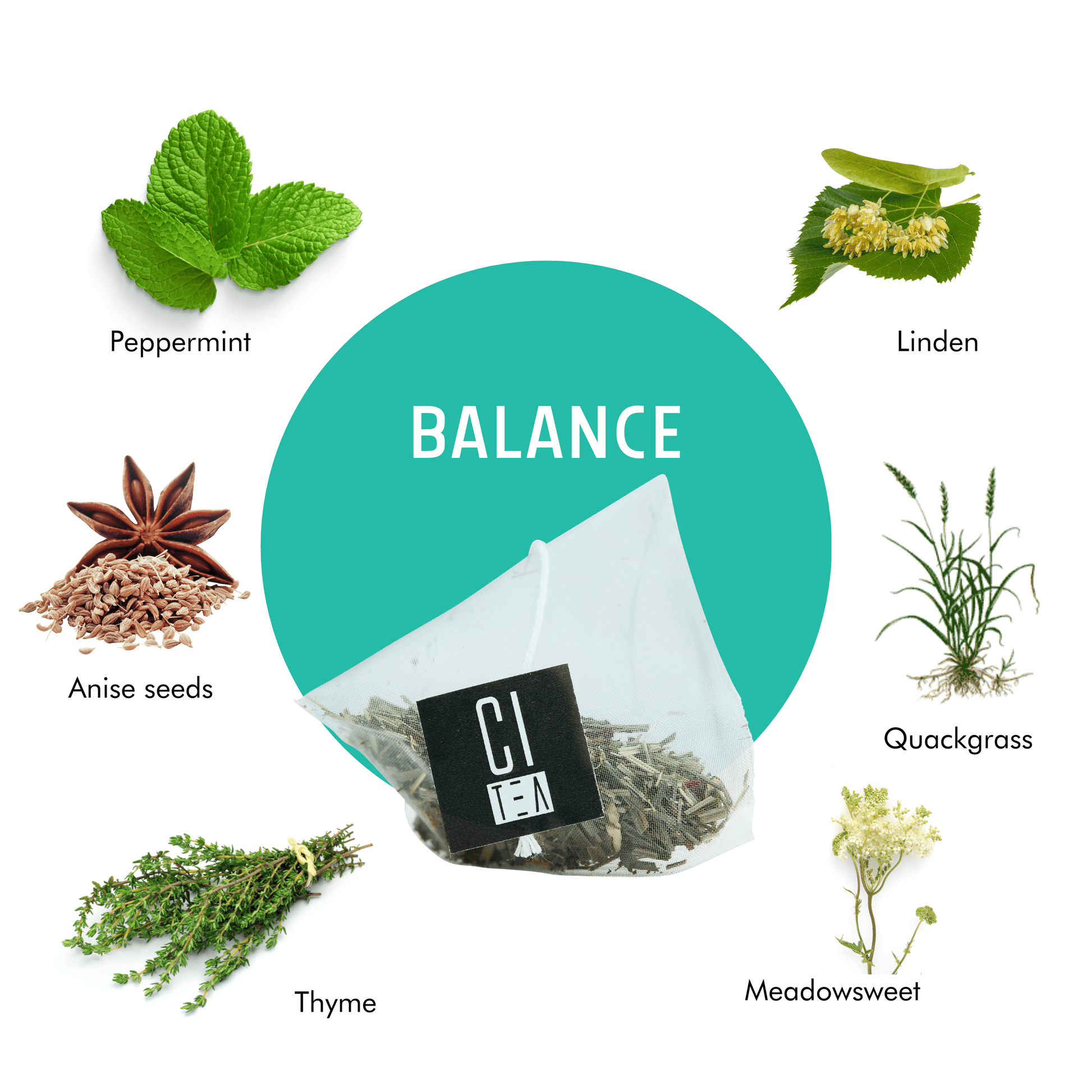Balance Herbal Tea Pyramid Tea Bags - Velora Luxury Fashion