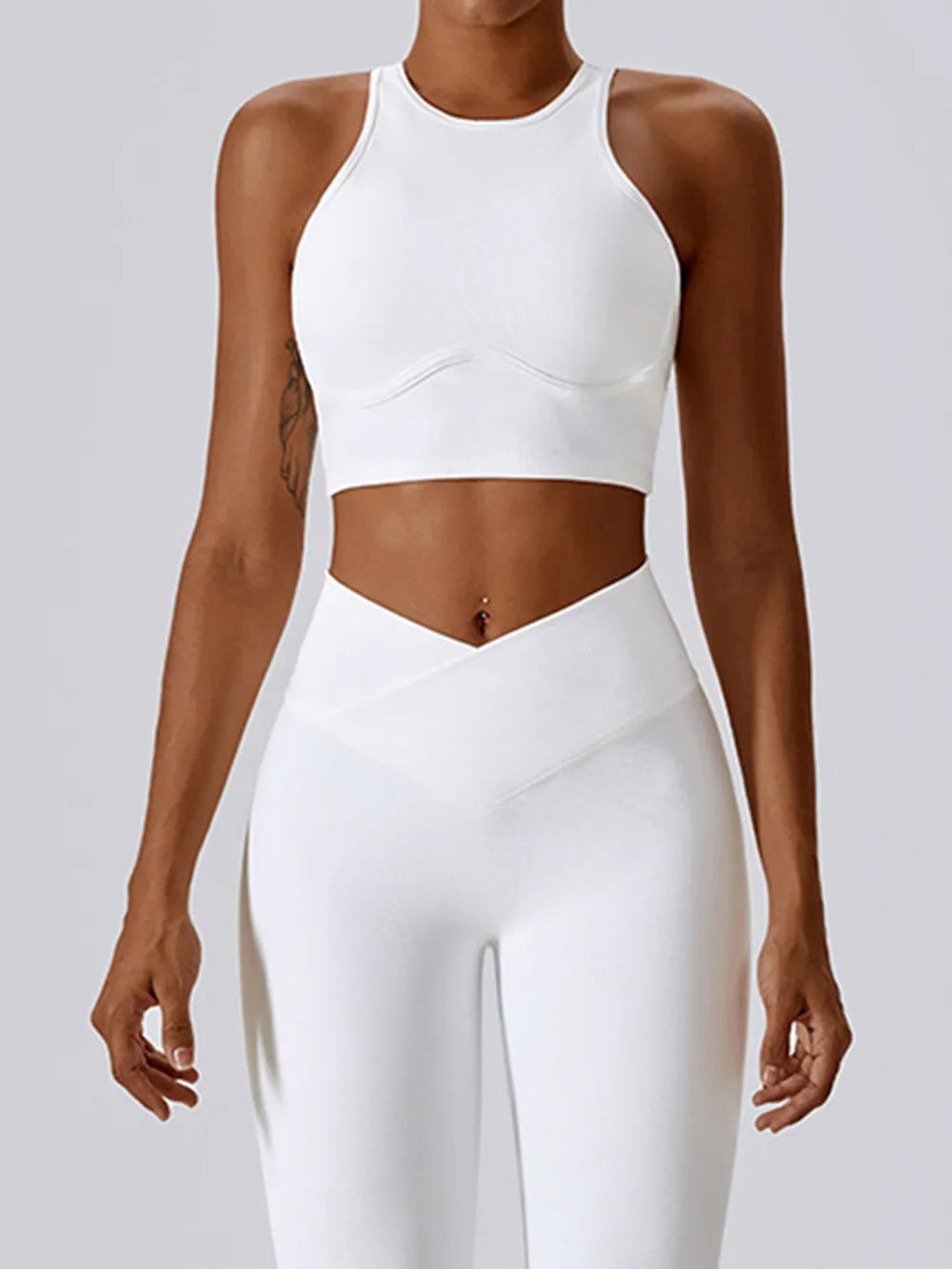 Basic Bae Cutout Racerback Active Tank - Velora Luxury Fashion