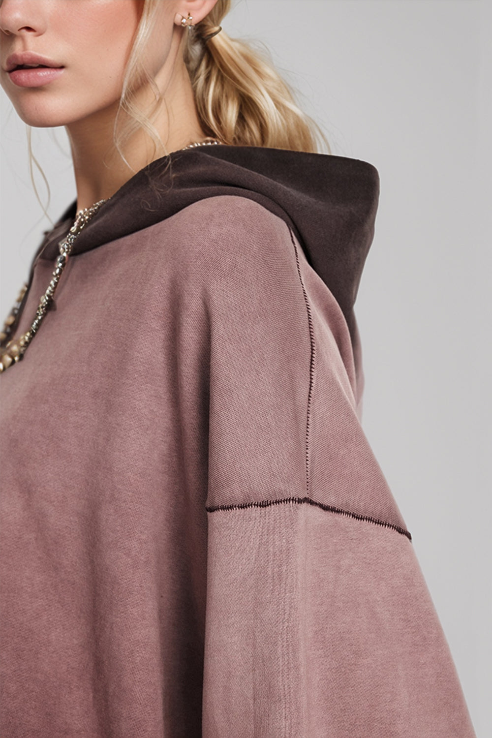 Basic Bae Drop Shoulder Long Sleeve Hoodie with Kangaroo Pocket - Velora Luxury Fashion