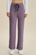 Basic Bae Full Size Air Scuba Drawstring Wide Leg Pants - Velora Luxury Fashion