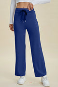 Basic Bae Full Size Air Scuba Drawstring Wide Leg Pants - Velora Luxury Fashion