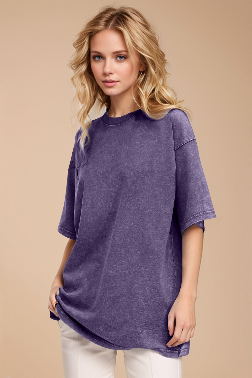 Basic Bae Round Neck Half Sleeve T-Shirt - Velora Luxury Fashion
