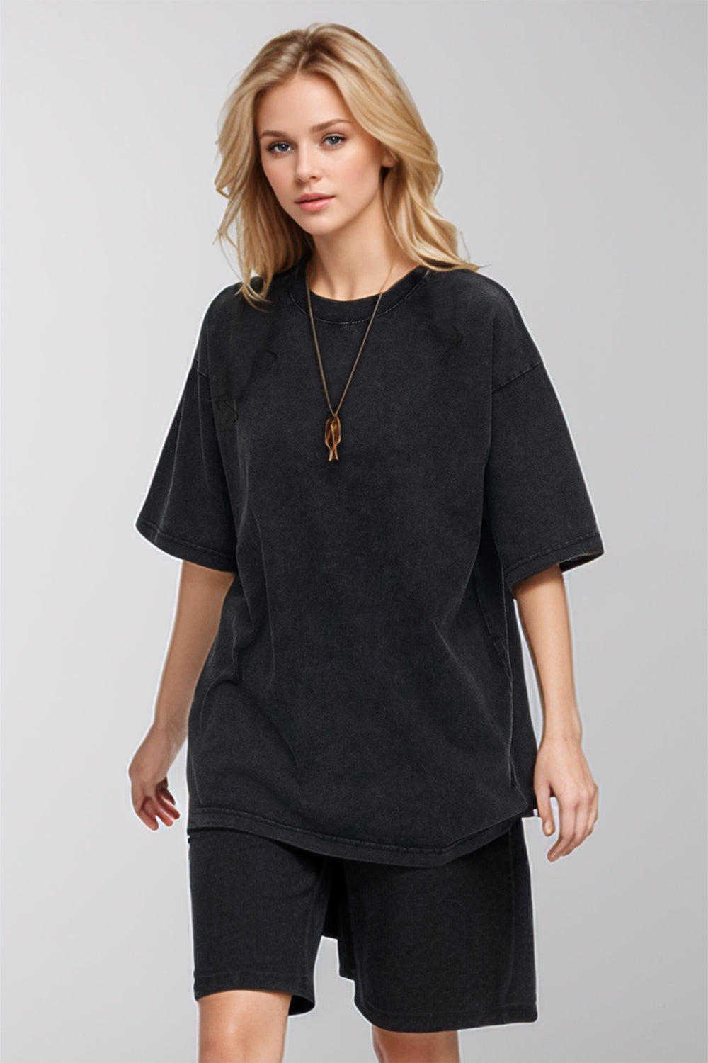 Basic Bae Round Neck Half Sleeve T-Shirt - Velora Luxury Fashion