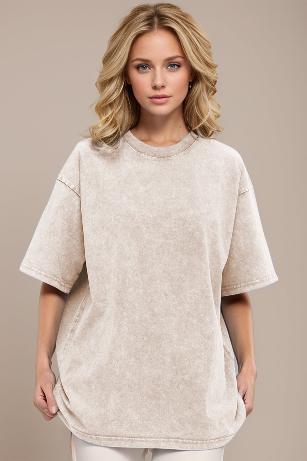 Basic Bae Round Neck Half Sleeve T-Shirt - Velora Luxury Fashion
