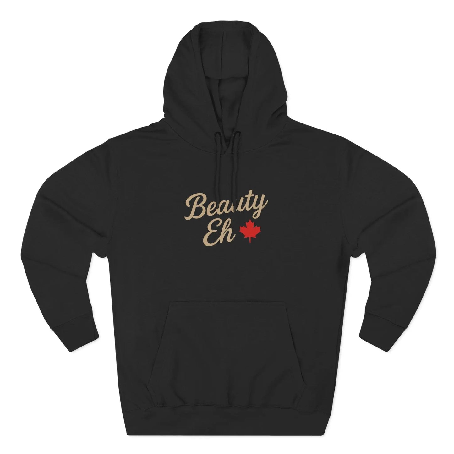 Beauty Eh Canadian Hoodie - Maple Leaf Pride Pullover Sweatshirt - Womens Canada Day Apparel - Cozy Fleece Lined Hooded Sweatshirt - Velora Luxury Fashion