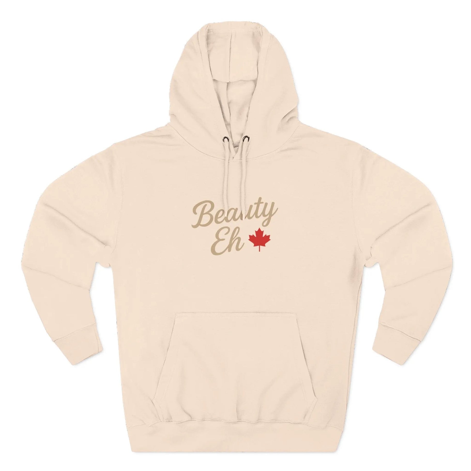 Beauty Eh Canadian Hoodie - Maple Leaf Pride Pullover Sweatshirt - Womens Canada Day Apparel - Cozy Fleece Lined Hooded Sweatshirt - Velora Luxury Fashion