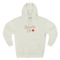 Beauty Eh Canadian Hoodie - Maple Leaf Pride Pullover Sweatshirt - Womens Canada Day Apparel - Cozy Fleece Lined Hooded Sweatshirt - Velora Luxury Fashion