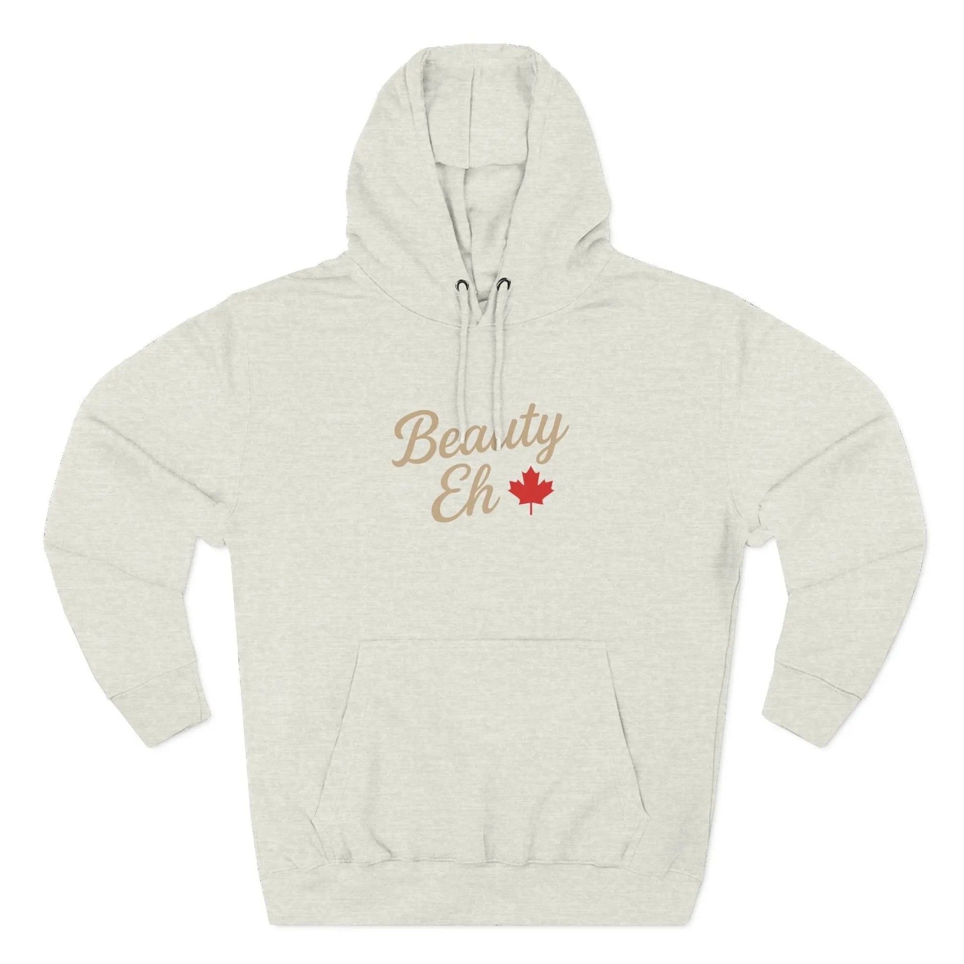 Beauty Eh Canadian Hoodie - Maple Leaf Pride Pullover Sweatshirt - Womens Canada Day Apparel - Cozy Fleece Lined Hooded Sweatshirt - Velora Luxury Fashion
