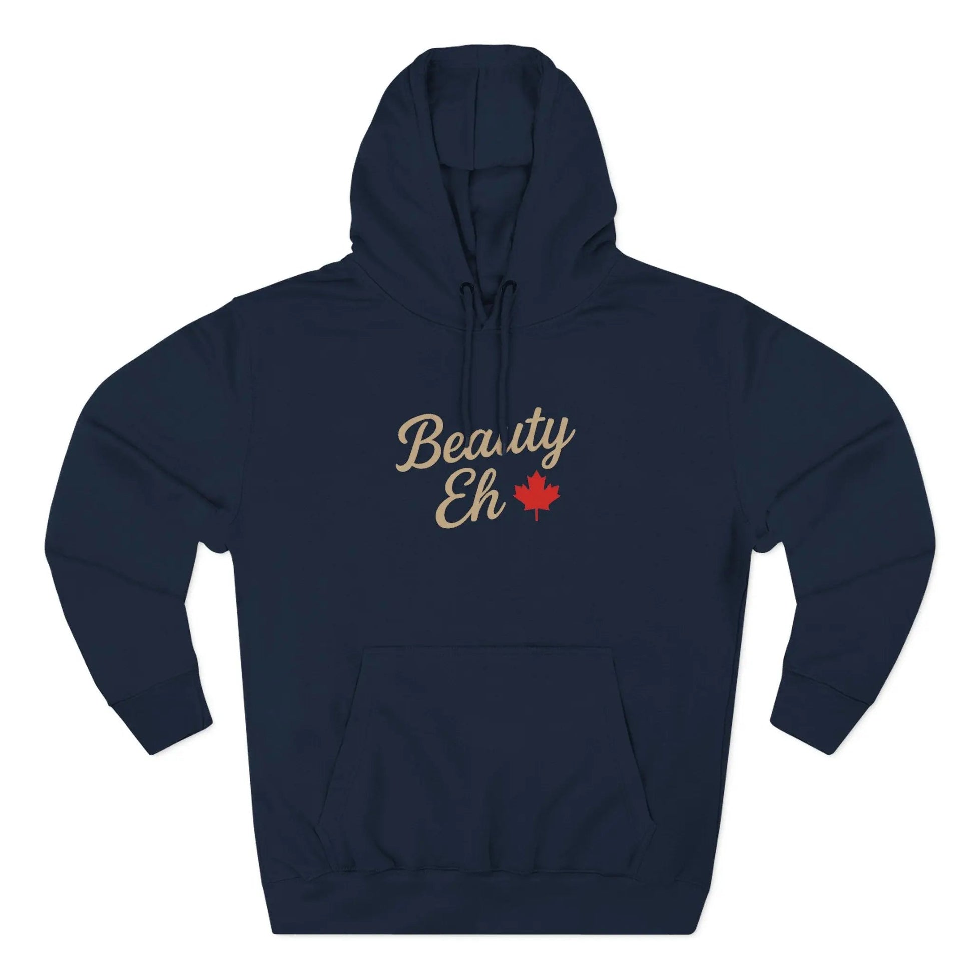 Beauty Eh Canadian Hoodie - Maple Leaf Pride Pullover Sweatshirt - Womens Canada Day Apparel - Cozy Fleece Lined Hooded Sweatshirt - Velora Luxury Fashion