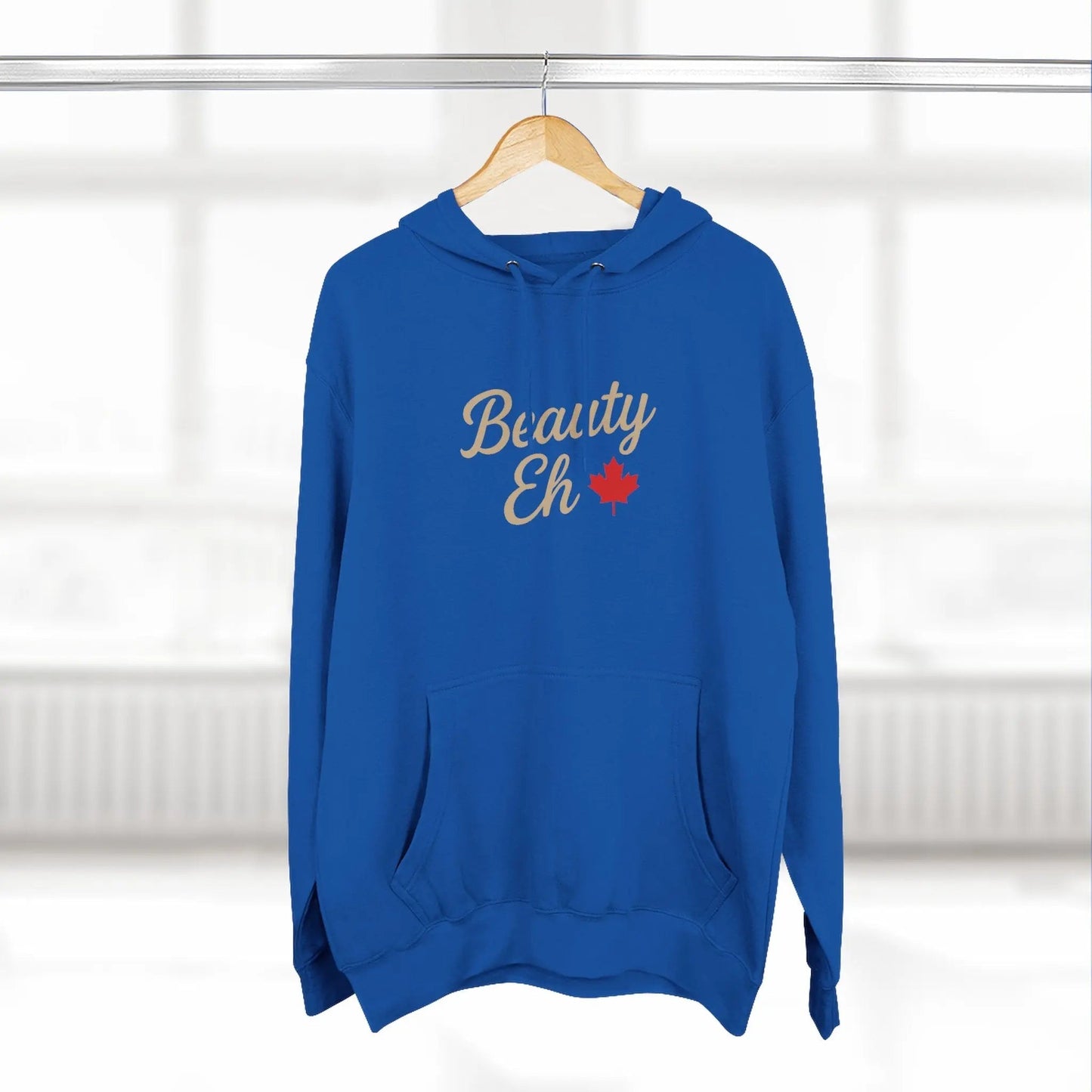 Beauty Eh Canadian Hoodie - Maple Leaf Pride Pullover Sweatshirt - Womens Canada Day Apparel - Cozy Fleece Lined Hooded Sweatshirt - Velora Luxury Fashion