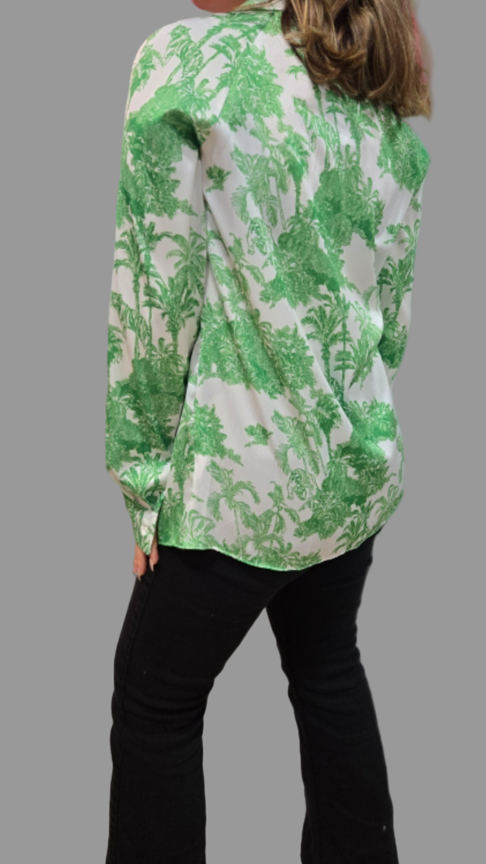 Belted Formal Printed Shirt Astudio.fashion