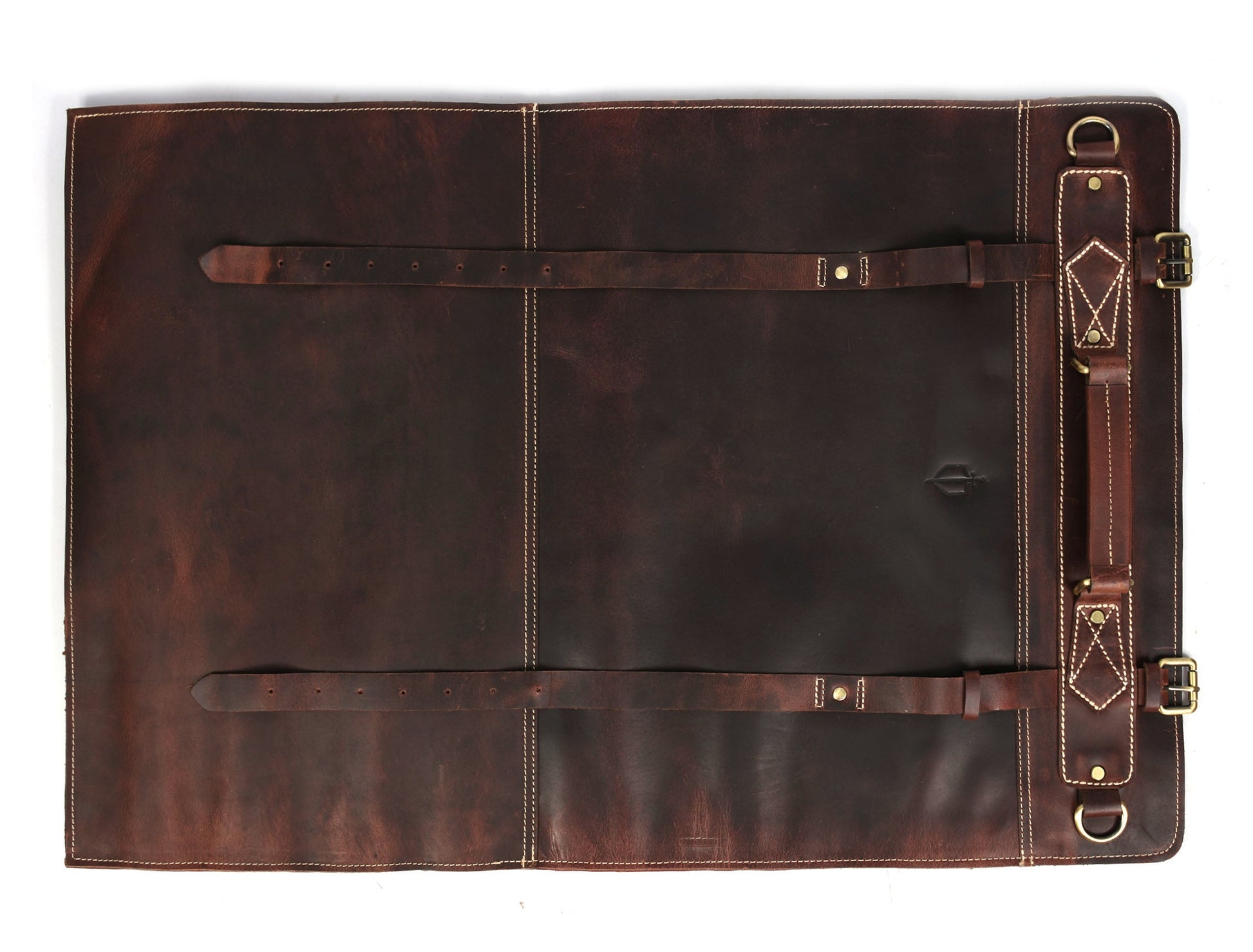 Bend Leather Chef Knife Roll 10 Slot - Walnut Brown - Velora Luxury Fashion