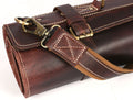Bend Leather Chef Knife Roll 10 Slot - Walnut Brown - Velora Luxury Fashion